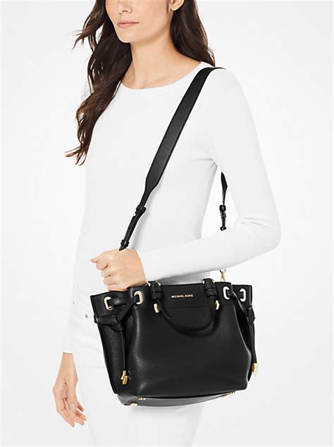 michael kors greta medium|Greta Medium Pebbled Leather Satchel .